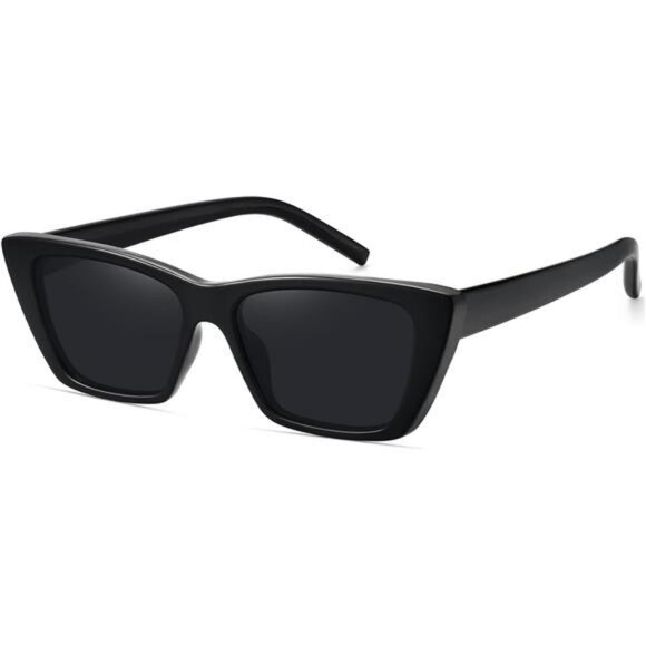 Womens vintage cat eye sunglasses small narrow polarized uv protection retro sha - Picture 1 of 7